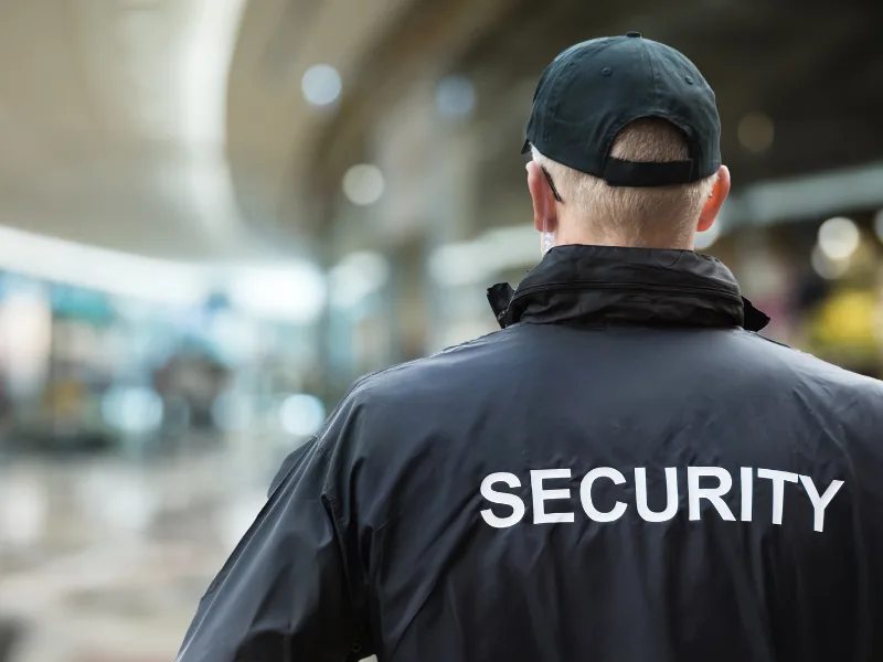 Security Guard in Shopping Mall