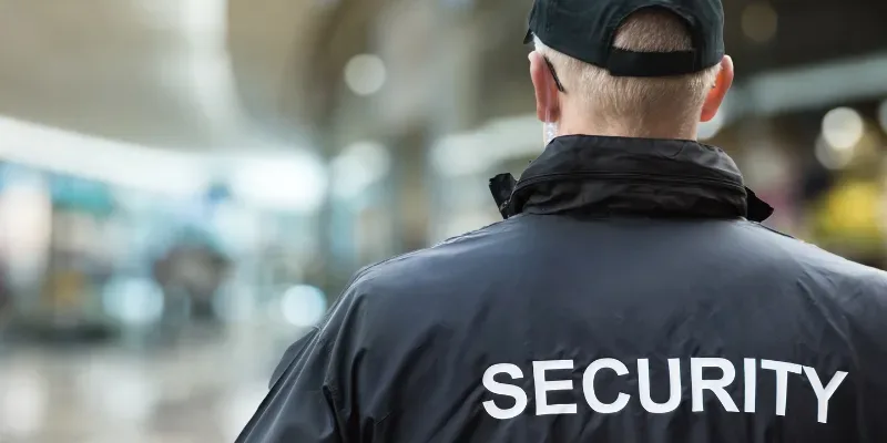Security Guard in Shopping Mall